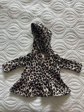 NORDSTROM Cheetah Peplum Hoodie